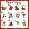 Yousheng 12/24/36Pcs Christmas Wooden Hanging Decoration Farmhouse Rustic Holiday Party Winter Xmas Tree North Pole Hanging Ornament Sign