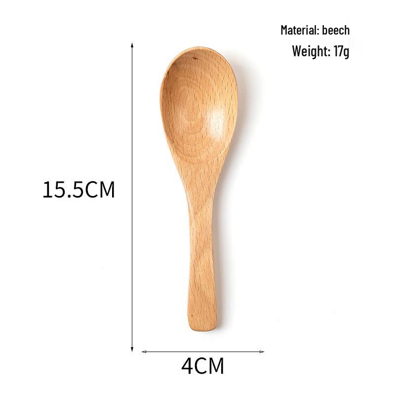 Abay Beechwood Long Handle Stirring Spoon - Set of 8
