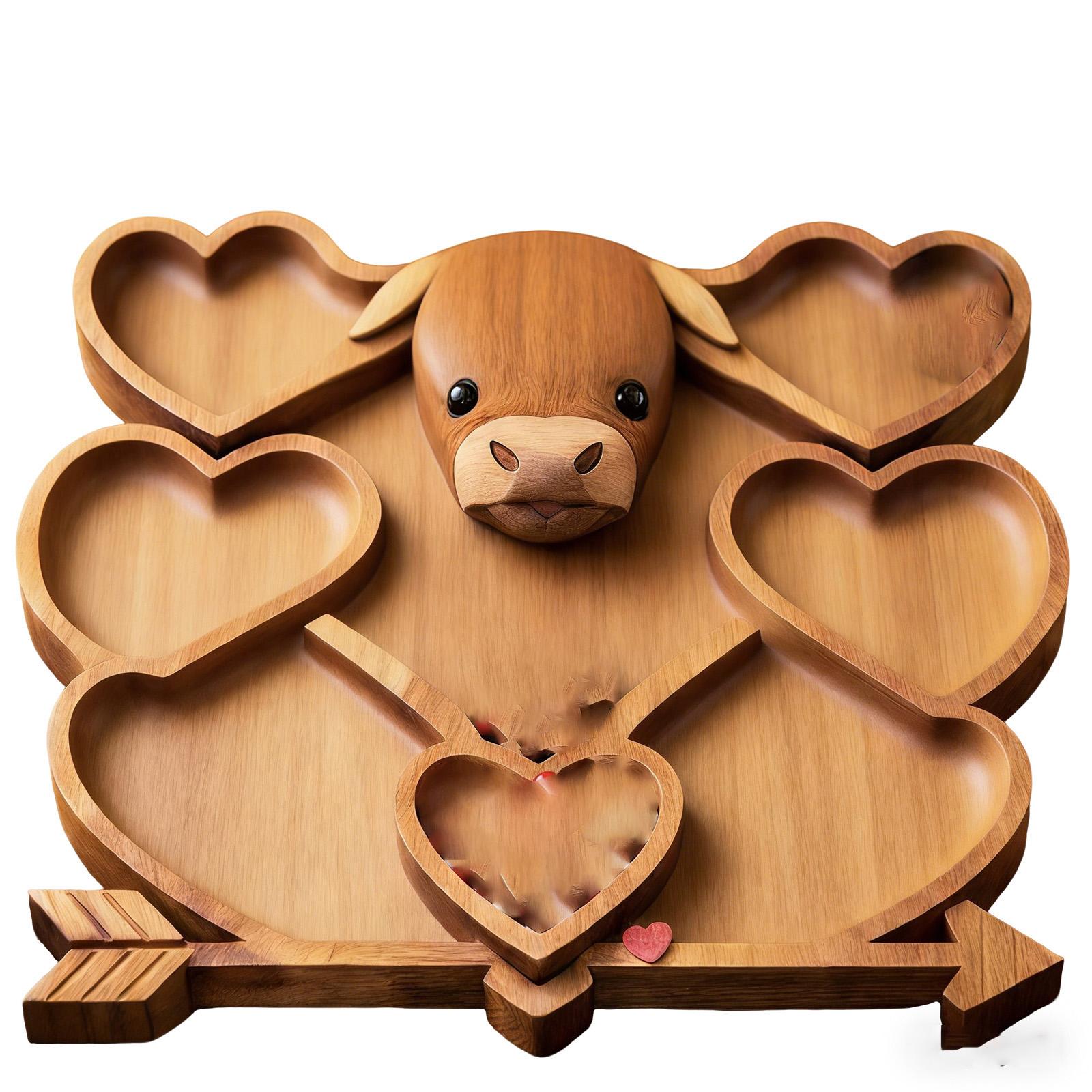 

Stylish And Attractive Food Tray In The Shape Of A Cow. One Size