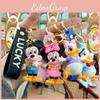 Chaveiro Fofo do Mickey Adorável Pingente de Bolsa do Pato Donald Acessório de Desenho Animado de Borracha Presente