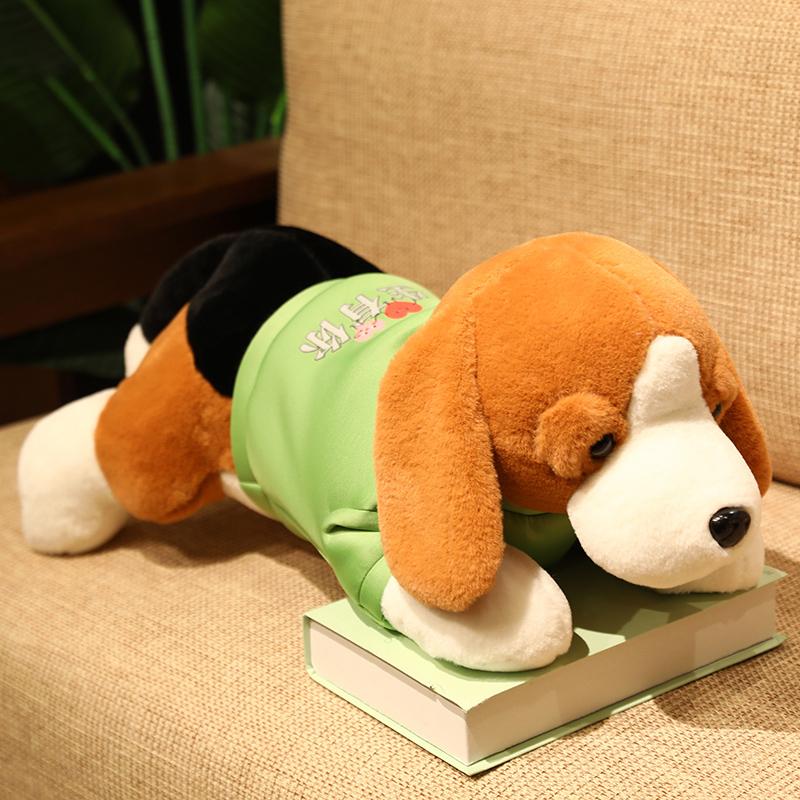 1 pezzo 40/60/80 cm Peluche Carini di Beagle Giocattoli Morbidi Animali di Peluche Bambole Cane Cuscino Peluche da Dormire Compagno per Bambini Neonati