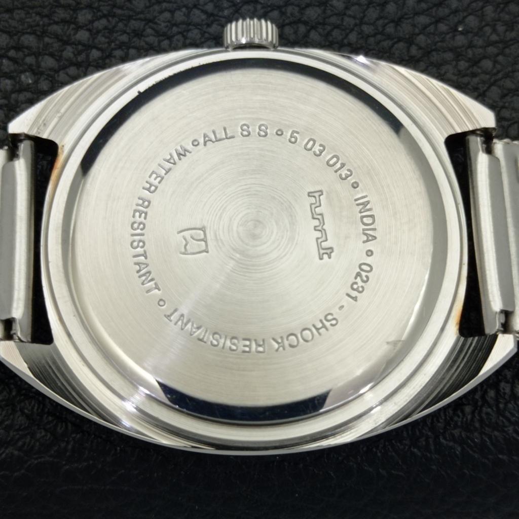 OROLOGIO DA UOMO INDIANO VINTAGE HMT KOHINOOR A CARICA MANUALE CON QUADRANTE GIALLO a440952-4
