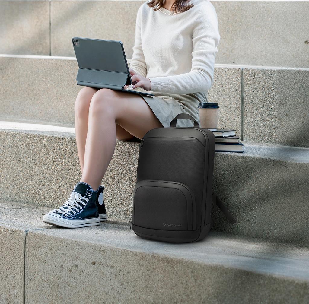 Plecak Wozinsky Premium Na Laptopa Wodoodporny - Czarny