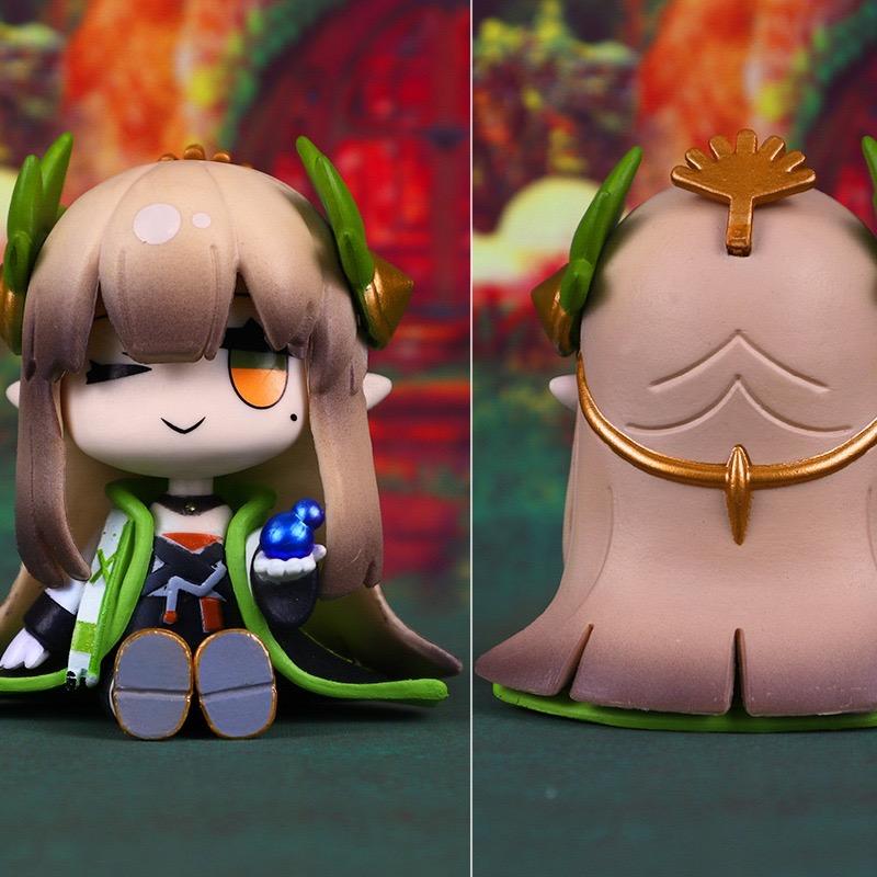 Sitzendes Mädchen 7,5 cm Q-Version Figur das Paradigmatische Modell Spielzeug Anime Spiel Peripherie Kawaii Puppe Geschenke Boxverpackung