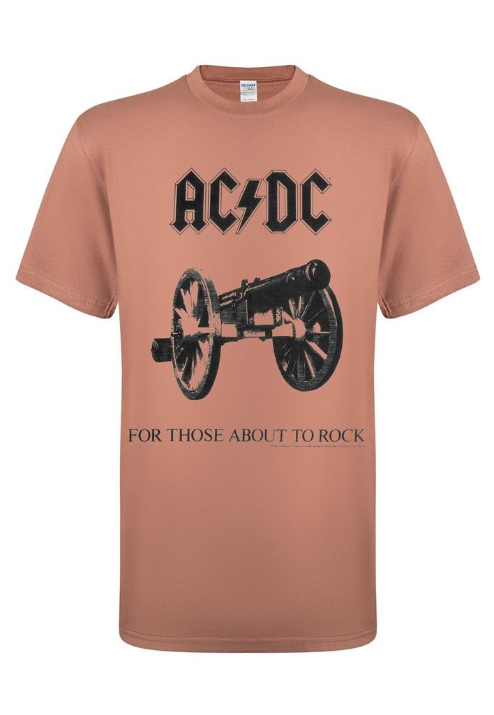Ac/Dc For Those About To Rock Brown Mens T-Shirt