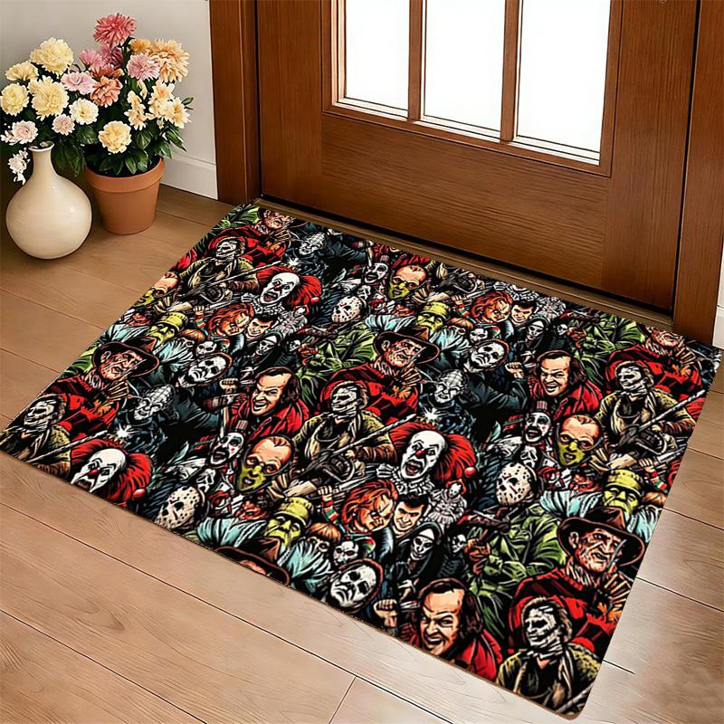 Horror Icons Living Room Nonslip Area Rug Soft Carpet For Bedroom Game Playroom Sofa Office Home Decor Doormat Christmas Gift C926253