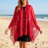 Lightweight Sheer Lace Shawl for Women Elegant Open Front Wrap Scarf with Floral Pattern Suitable for Formal and Casual Occasions