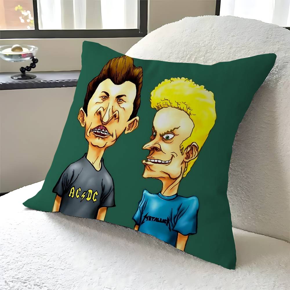 B-Beavis And Butt-Head Personalized Pillow Dust Cover Bedroom Kids Party Decoration Pillowcase Birthday Children Gift