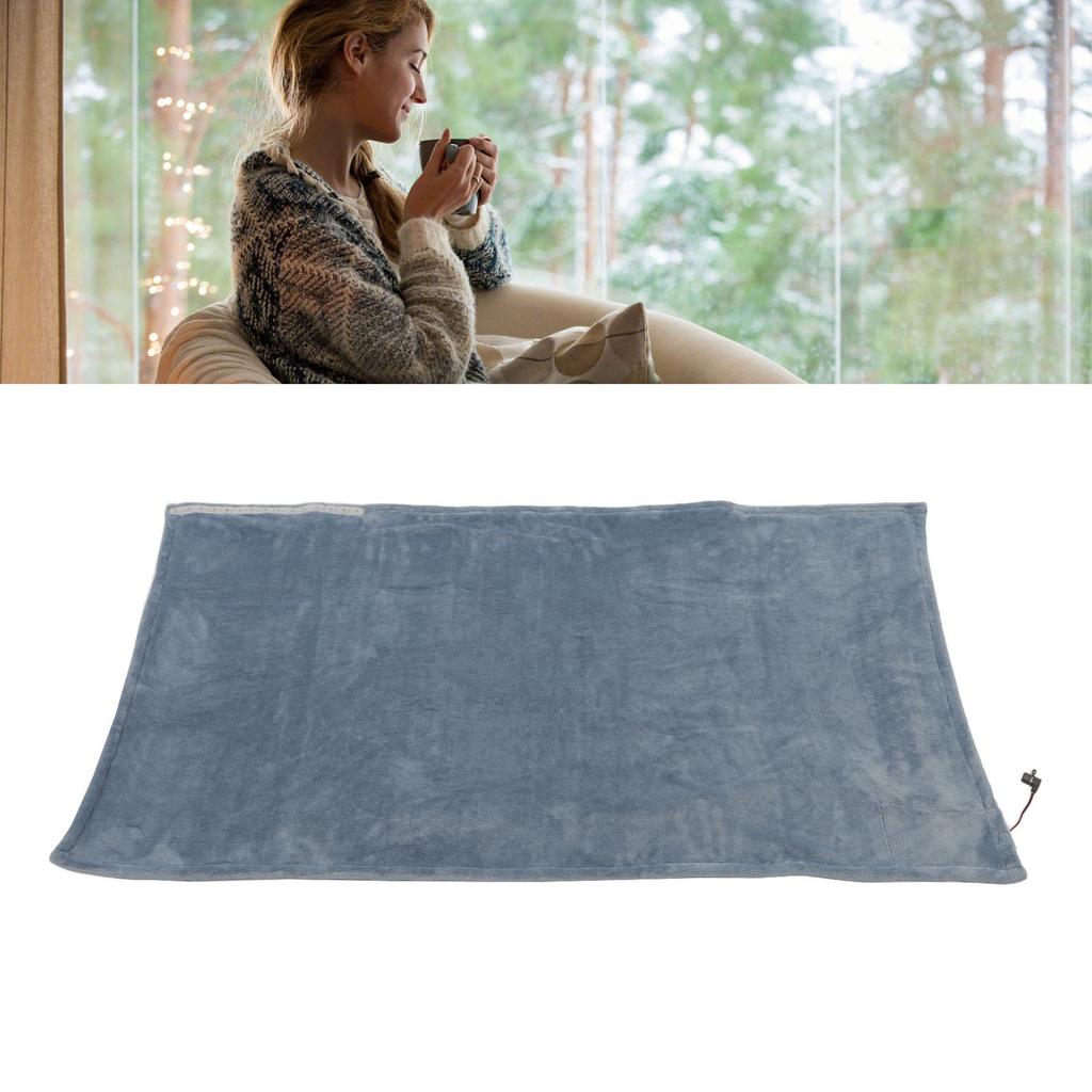 USB Electric Blanket Cozy Soft Portable Temperature Control NaMachine Washable Hted Shawl Throws for Car Home Travel