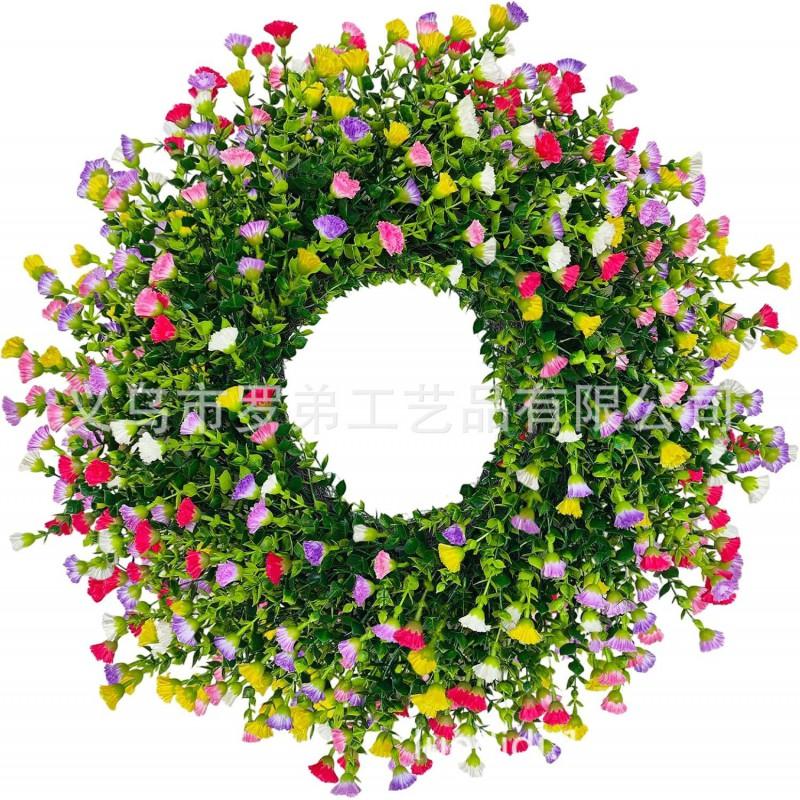 Artificial Flower Wreath Easter Valentines Day Hotel Restaurant Door Decorations