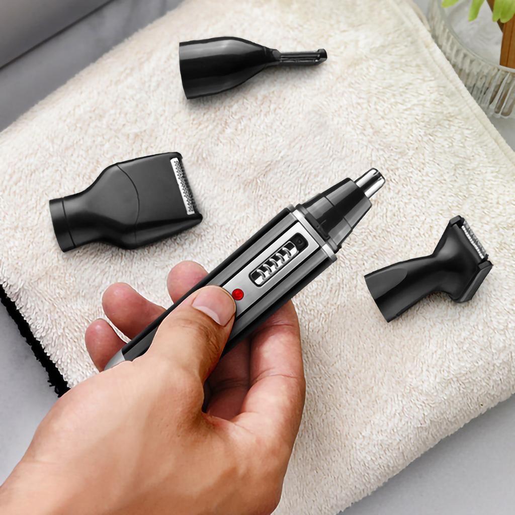 Nose Hair Trimmer Alloy Floating Blades Perfect Fitting Face Electric Beard Clipper