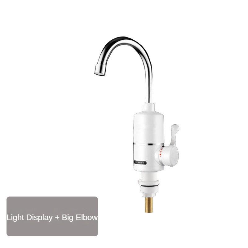 3000W Three Second Fast Heating Faucet Stainless Steel Electric Faucet Kitchen Household Hot & Cold Dual-purpose Faucet