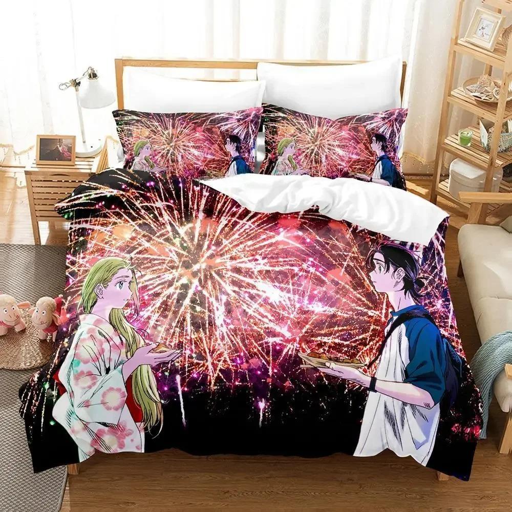 Summer Time Rendering Bedding Set,Duvet Cover Comforter Bed Set Quilt Cover Pillowcase,King Queen Twin Size Boys Girls Adultse