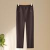 Mom's Slimming Straight-Leg Trousers - Spring/Autumn Loose Fit Casual Pants for Middle-Aged & Elderly Women.
