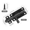 Modern Sliding Door Lock Stainless Steel Black Simple Installation Door Latches For Outdoor Door