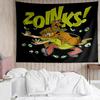 Scooby-Doo Print Tapestry, Backdrop, Easy Setup, Ideal for Bedroom, Office & Living Room, with Aesthetic Wall Hanging Decor.
