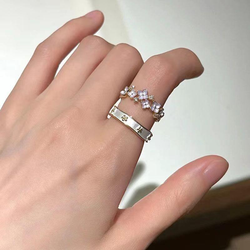 Enchanting Alloy Ring - New Style Women's Student Exclusive Luxury High-Class Butterfly Finger Ring