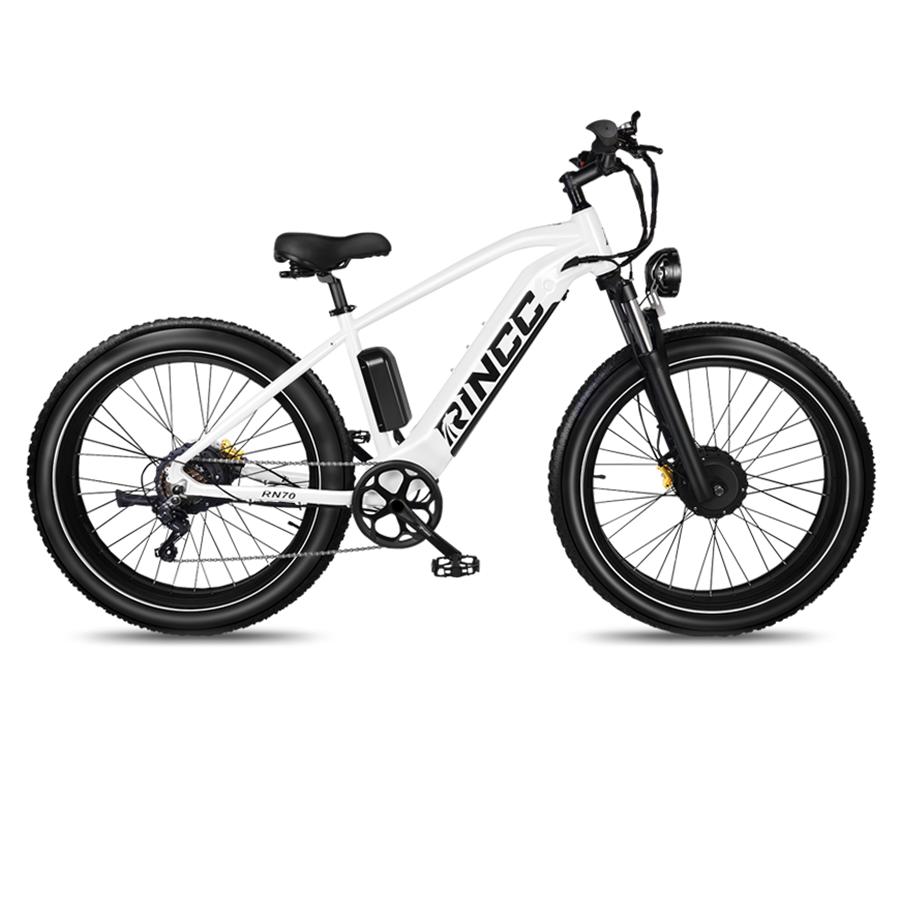 Rincc RN70 Elektrické horské kolo Dvojitý motor s 48V 20AH baterií Samsung 26palcové kolo s tlustými pneumatikami
