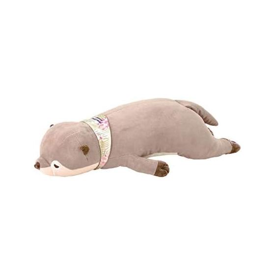 Ribuhaato Cool Body Pillow Nylon Premium Nemunemu Hug Pillow Otter Curly L Size W73xD30xH20cm 58015-13