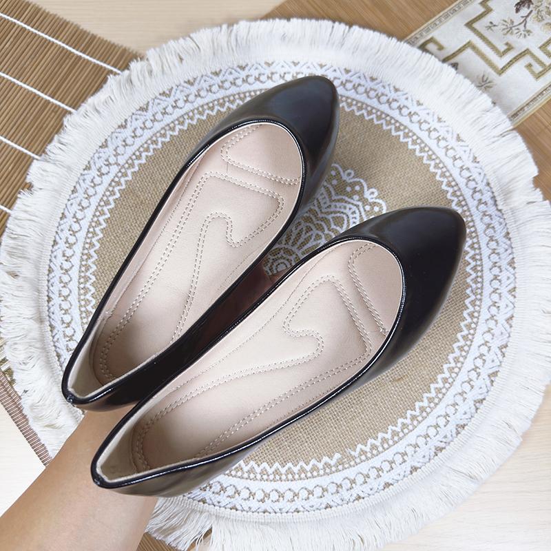 Fashion Flat Shoes for Women 2025 Spring and Autumn New Silver Shallow Mouth Pointed Toe Plus Sized Shoes 42 43 44 Ladies Women
