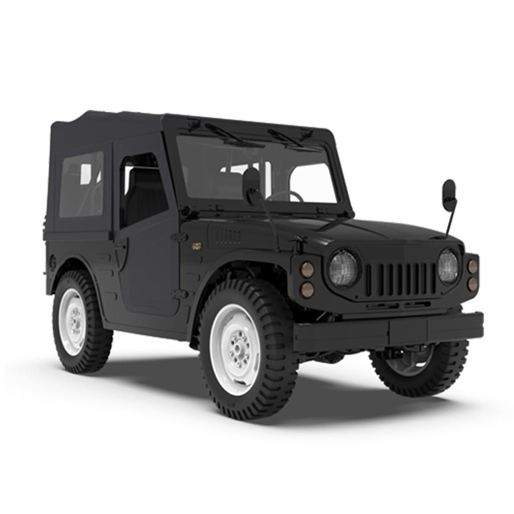 1:10 Scale RC Crawler, 4WD All Terrain Off Road Vehicle, Electric Remote Control Car with Removable Doors and Roof Green