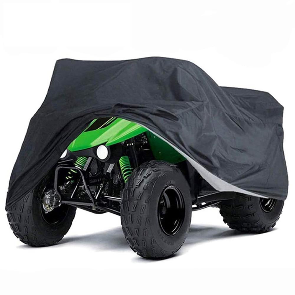 

Universal Quad Bike ATV Cover 190T Waterproof Motorcycle Vehicle Scooter Motorbike Covers Black M L XL 2XL M чорний