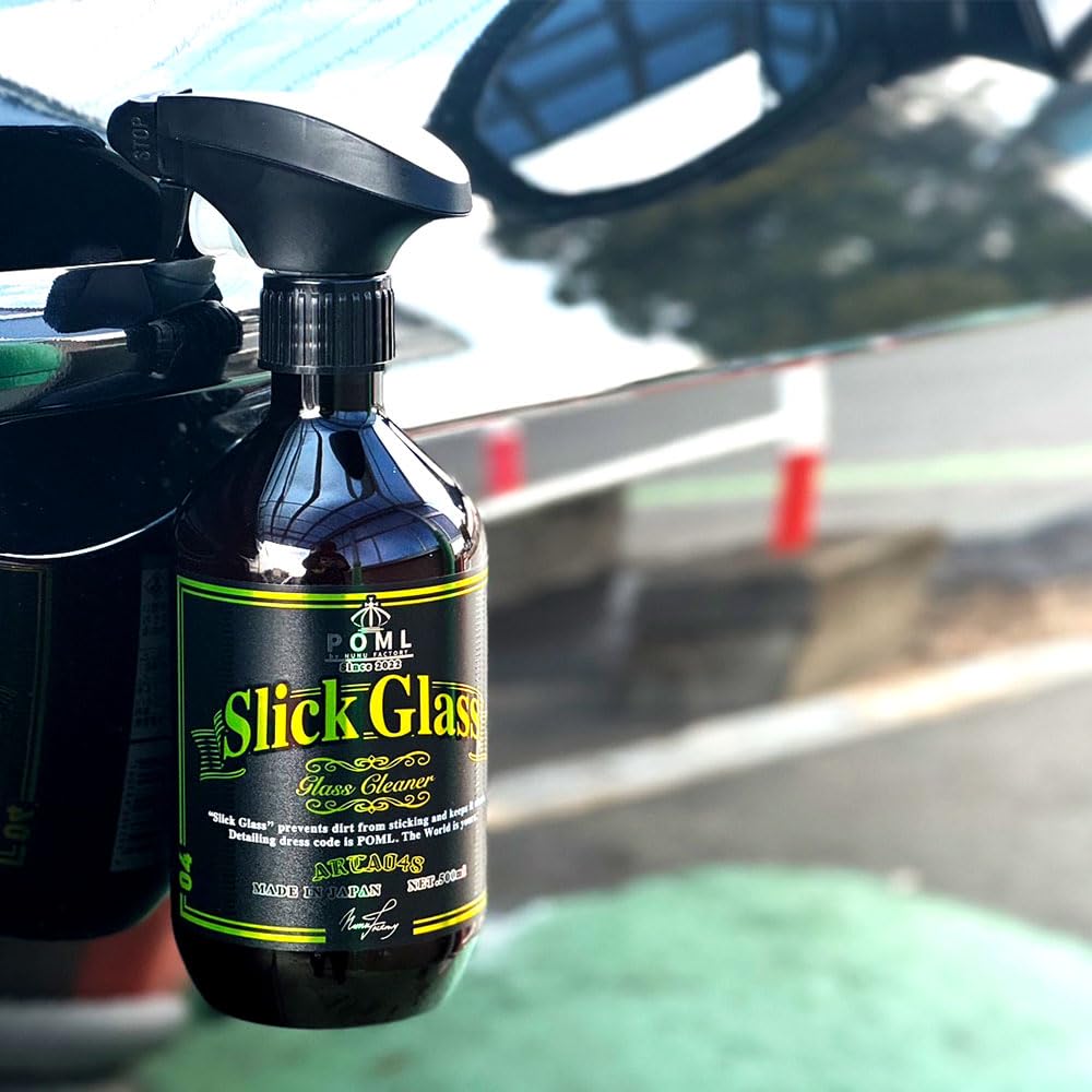 POML Nunu Factory Slick Glass Breaks down and removes dirt without leaving Just spray and wipe Easy Glass Car Car POML Slick Glass 500ml - streaks!