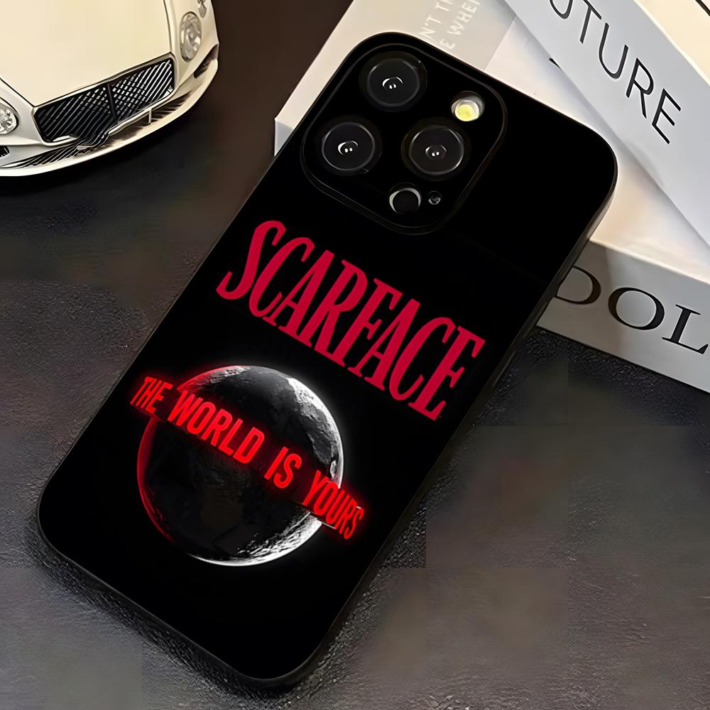 

S-Scarface Phone Case For IPhone 17 Pro Max 16 15 14 Pro Max 13 11 X Xs Xr 8 7Plus Silicone Cover iPhone17 Pro