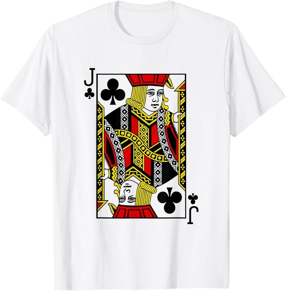 

Jack of Clubs Playing Card Gift Tee Unisex T-Shirt 2XL