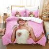 3D-Druck Sabrina Carpenter Bettwäsche-Set Einzelbett Doppelbett Vollgröße Queen-Size King-Size Bettwäsche-Set für Erwachsene Kinder Schlafzimmer Bettbezug-Sets