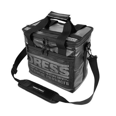 [DRESS] Tackle Cooler Bag Mini, 12L Capacity, Stealth Black, Fits the Mini Plus, Shoulder Strap Included, Strong, Soft, Foldable, Perfect for Fishing