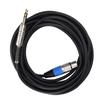 XLR Female to 6.35mm Cable Large 3‑Core Balanced Signal Interconnect Cable for Microphones Amplifier Speaker