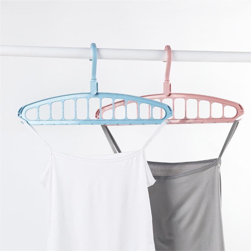 11 Hole Organizer Clothes Hanger Magic Plastic Folding Space Saving Clothes Wardrobe Storage Multifunction Rotate Drying Rack