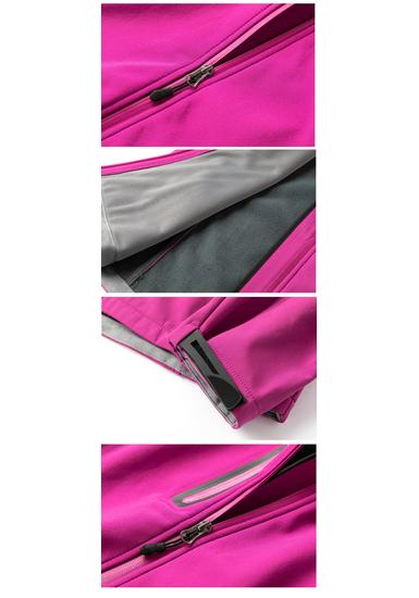Unisex Soft Shell Outdoor Jacket - Windproof, Waterproof, Fleece Women's Coat for Sports and Mountaineering