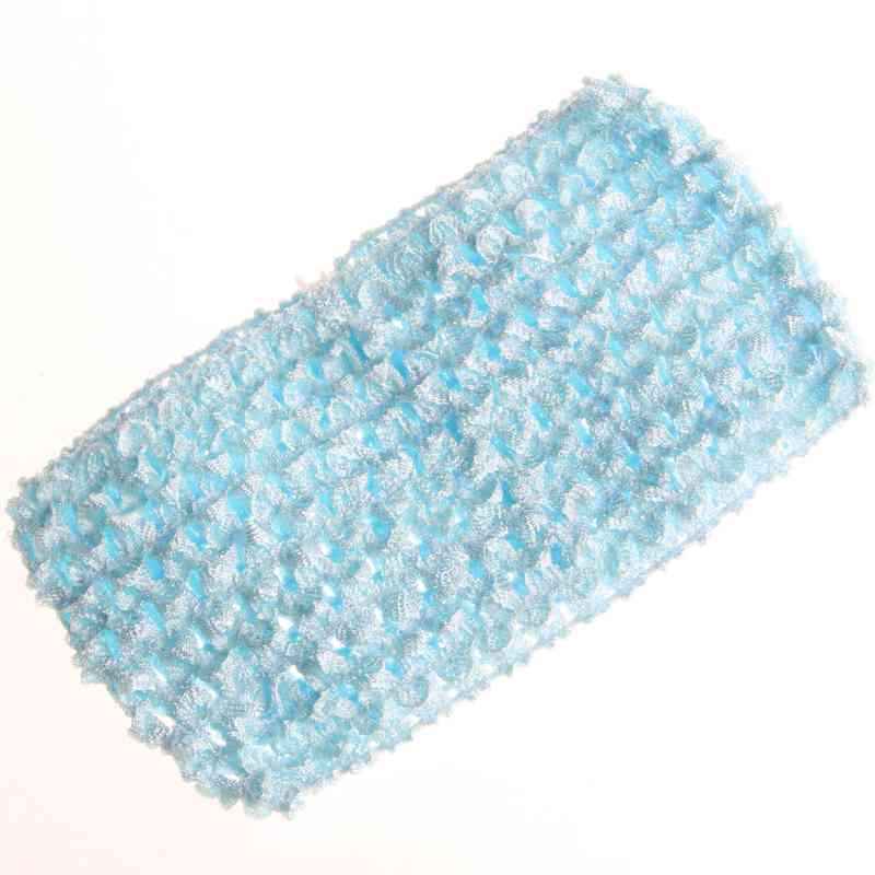 10PCS 7CM 2.76" Fashion Knit Headband for Hair Accessories Hollow Out Elastic Hairband for Headwear Hair Flowers