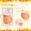 FOIMAS Thanksgiving Cutlery Holder,24 Pack Pumpkin Turkey Cutlery Utensil Holders for Fall Thanksgiving Harvest Party Dinner Table Decoration Supply