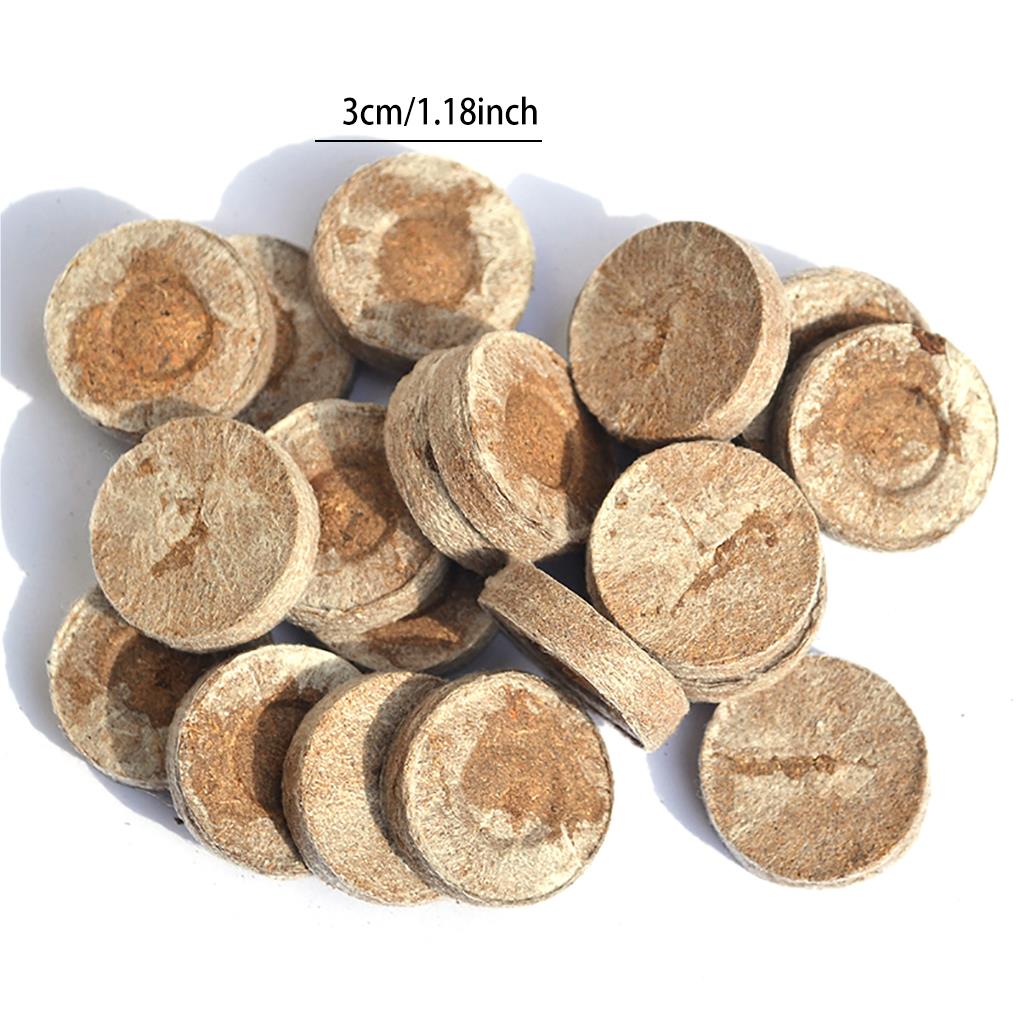 Peat Pellet Seed Compress Compact Plug Seed Starter Natural Coconut Fiber Germination Percentage Gardening Plant Transplanting