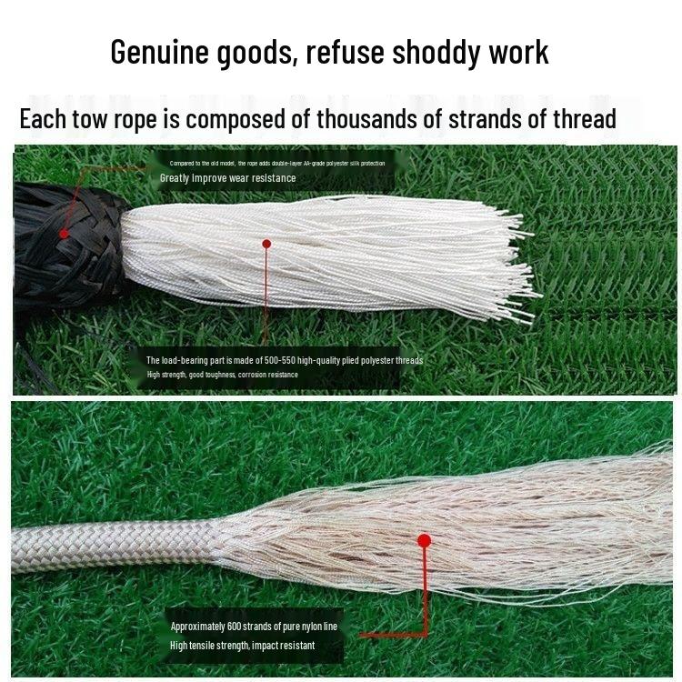 Heavy-Duty Wear-Resistant Off-Road Tow Rope for Small Cars