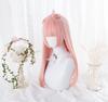 Cute Pink Full Harajuku Slimming Net Free Shipping Wig, Semi-Long, Wig, Women's, Straight, Natural, Style, Popular, Effect, Included,