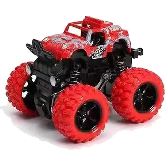 Monster Truck Toys, Friction Powered Monster Trucks for Boys, Push and Go Vehicles Toy for Kids, Inertia Vehicle, Stunt On-Road Vehicle, Great for
