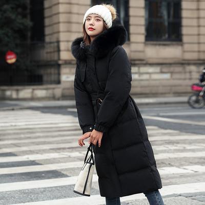 New Korean Style Winter Style Fashionable Women's Cotton Clothing Long Fashion Versatile Slim Fit Hooded Women's Cotton Coat Cotton Jacket