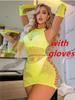 Hot Girl Wear Fashion Women Fishing Net Tight Lingerie Clothes Ladies Erotic See Through Hollow Mesh Short Skirt Sexy Sleepwear