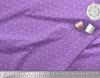 Soimoi Purple Japan Crepe Satin Fabric Artistic Leaves Fabric Prints By Metre 42 Inch