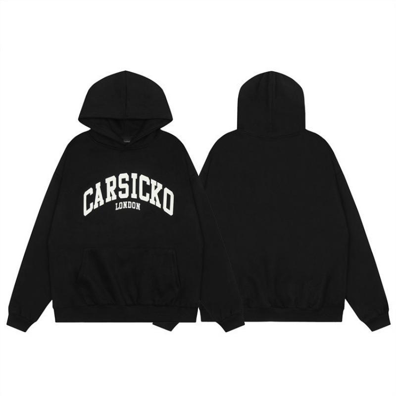 Carsicko Love Heart Fleece Hoodie & Sweatpants Set - Winter Hip Hop Style