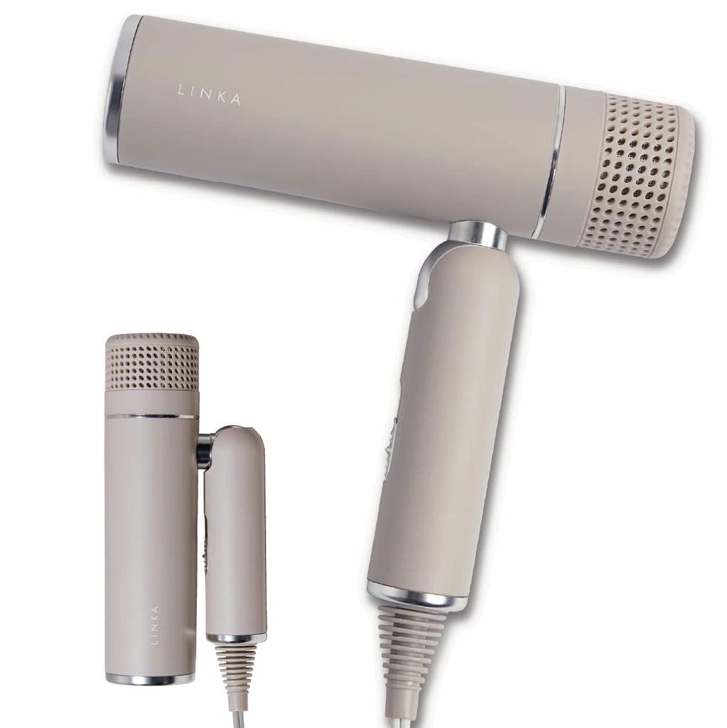 LED X Far Infrared Rays X Negative Ions X Super Fast LINKA Smart Brow Hair Dryer LED Far Infrared Rays Large Air Volume Compact Lightweight Quick Dry
