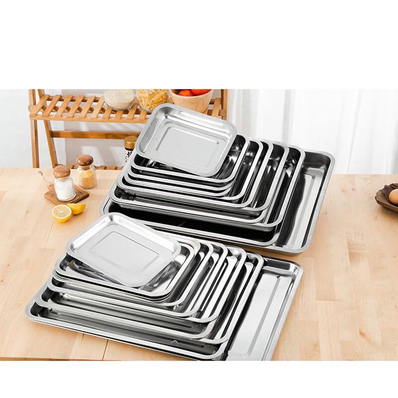 304 Stainless Steel Rectangular Serving Tray