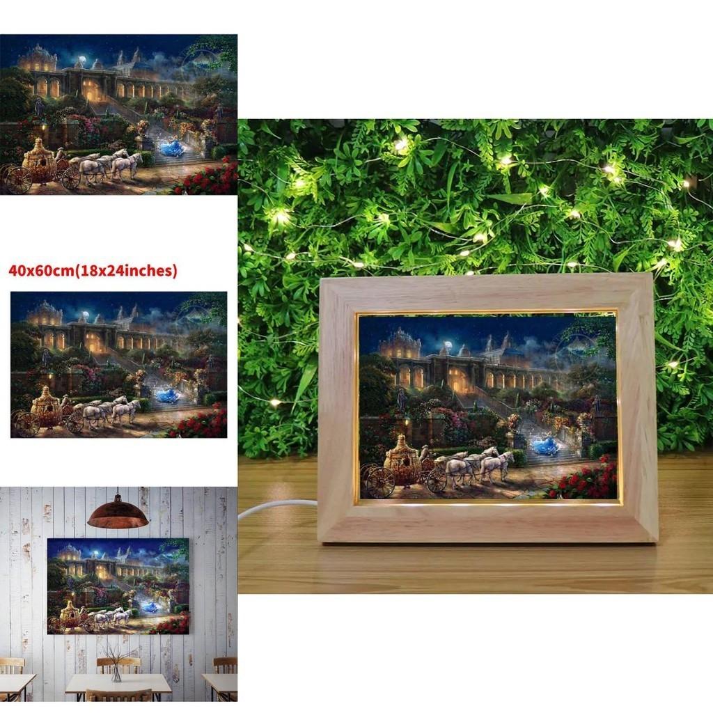 Mermaid Princess Canvas Wall Art Modern Fairy Tale Kids Room Decor Painting