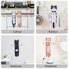 Funny Cat Hand Towels Kitchen Bathroom Hand Towel Quick Dry Soft Absorbent Microfiber Cat Shape Wipe Hands Towel For Cat Lovers