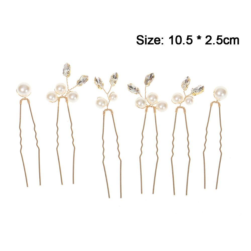 Hair Jewelry Hair Accessories Wedding Pearl Rhinestone Bridal Hair Pins Hair Clips Flower Headwear