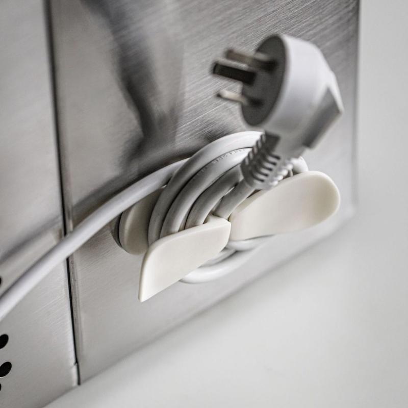 5 Stück Kabelaufwickler für Gerät Klebe-Kabelklemmen Kabelhalter Kabelaufwickler Kabelmanagement Kabelaufwickler für Küche